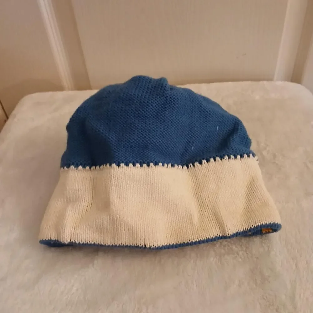 Vintage 80s White Stag 100% Wool Checkerboard Pom Beanie One Size Kids/Unisex